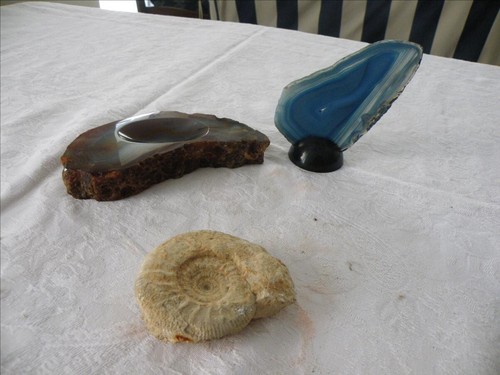 Lot pierres mineraux - 3, fossile