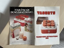 NOTICE LIVRE DE RECETTE POUR POTS YAOURTS POUR YAOURTIÈRE SEB VINTAGE ORANGE 1