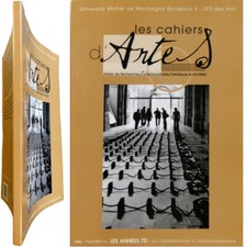 Les Cahiers d'Artes n°1 2006 création artistique expérimentation institutions