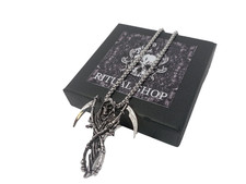 Pendentif gothique Grim Reaper faucheuse collier démon de l'enfer médiévale