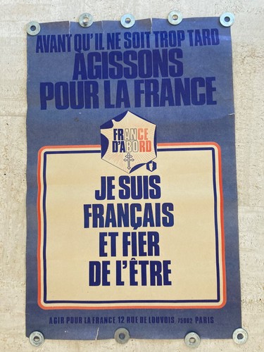 Affiche politique originale - , du