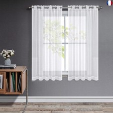 Rideaux Voilages Blanc Lot de