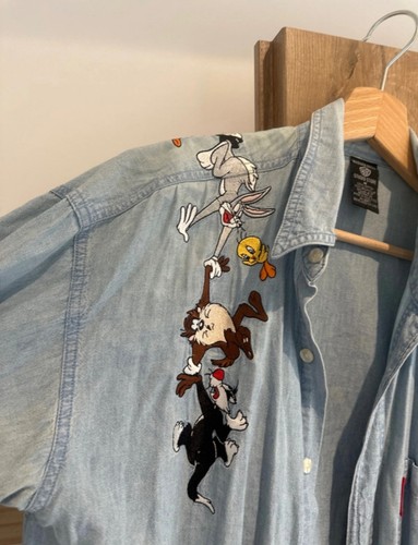 Chemise looney tunes denim - chemise,