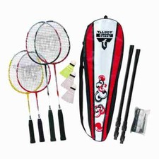 Badminton Jeu Ensemble Enfants Adultes Printemps Raquette Réseau Balle Loisirs