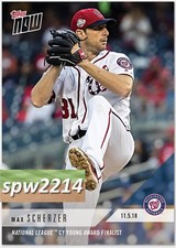 2018 Topps Now Max Scherzer