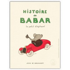 Poster affiche d'art Oneart Babar (Histoire de Babar) - 30x40cm