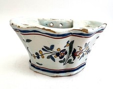 Bouquetière vase en faience