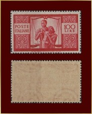 ITALIE ITALIE Democratica 100 L. Sa. 565 MNH XF (1945) - CV 850 Euros (De)