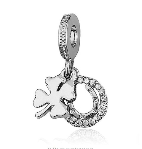 Sparkling lucky clover rhodium - lucky,