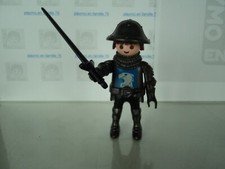 PLAYMOBIL vintage médiéval chevaliers garde épée noire du set 4014 de 2011