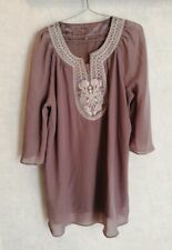 Tunique marron polyester