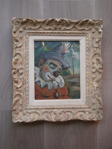Peinture huile sur panneau - huile,