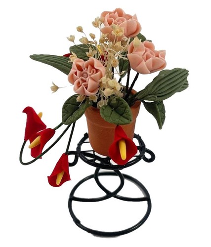 Maison poupées fleurs - maison,