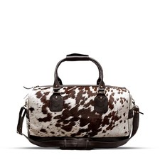 Marron & Blanc Cuir de Vache