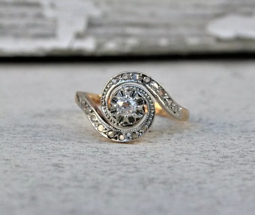 Bague fiançailles ancienne - bague, de
