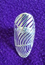   bague  moderne 4cm  Argent   massif  925  poids 6.74g