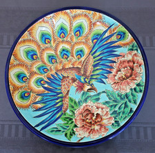 Emaux de Longwy. Grand plat creux. R.Rizzi