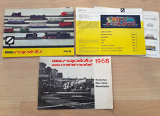 Catalogue trains jouets Arnold Rapido 1965 1966 1968,dépliant brochure, lot de 3