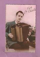 CARTE POSTALE - VIVE STE CECILE - ACCORDEONISTE - ACCORDEON STRADELLA