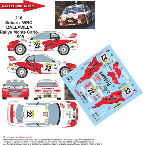 Decals ref 0216 subaru - 0216,