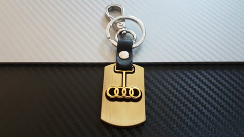Porte clés pivotant audi - clÉs, or