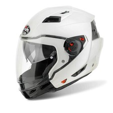 Casque Crossover Airoh Executive Mentonnière Détachable Blanc Brillant Taille S