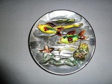 Barbotine Saint-Gilles Assiette aux poissons en TBE