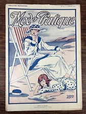 Revue LA MODE PRATIQUE illustrée 1917 #27 AVEC PATRON + PATTERN Blouse Tulle