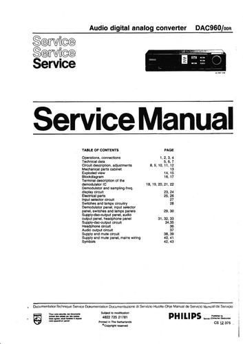 Service manuel instructions - service,