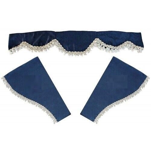 Set bleu rideaux peluche - #,