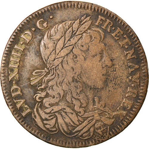 France jeton louis xiv le - louis,