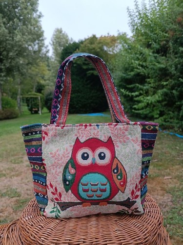 Sac main tissu - main,
