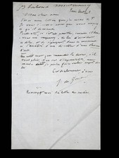 Jules DE GONCOURT - lettre