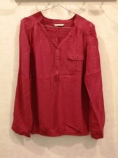 Blouse rouge viscose manches longues T40 Camaïeu (2211172)
