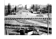 G1695 Mur de Berlin, 1962. Potsdamer Platz. Photo argentique