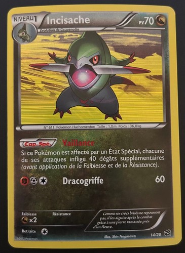 Carte pokémon incisache 20 - carte,