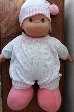 Vintage: Joli poupon 45 cm tête vinyle / corps tissu BERJUSA  C98