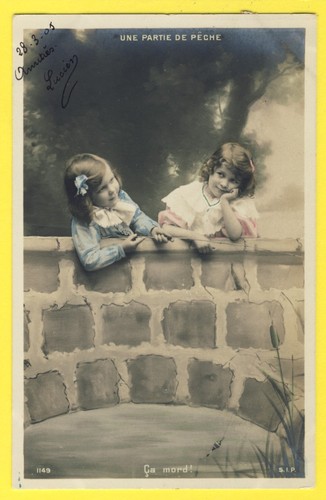 Cpa partie de pêche - partie,
