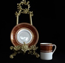 ROYAL DOULTON model Buckingham service à café fine bone china dans son coffret 