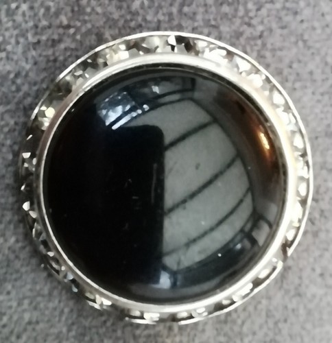 Bouton ancien métal argenté - ancien,