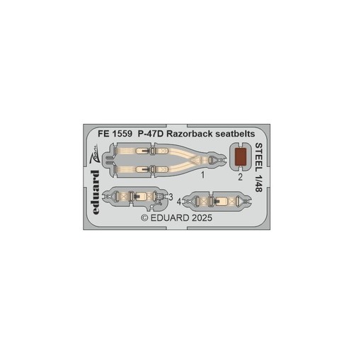 Eduard fe1559 zoom set 47d - set, p-47d