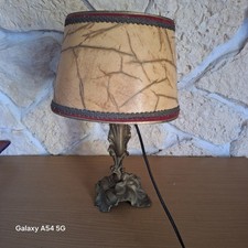 Ancienne lampe pied bronze et