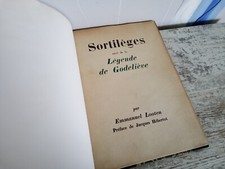 Sortilèges suivi de légende de Godelieve LOOTEN Emmanuel.1948.relié numéroté .