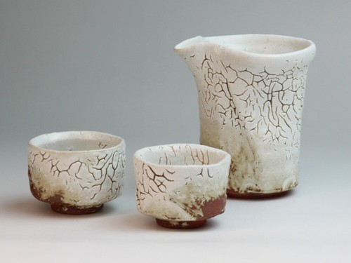 Hagi yaki pottery sake tasse - hagi,