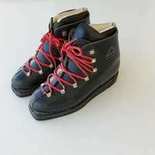 Chaussures de ski ancienne cuir double laçage - ANNAPURNA CHAMONIX - T38