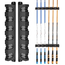 1 Paire Porte Canne à Pêche Support Canne à Pêche Ratelier Canne a Peche Mura...