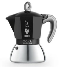 Véritable cafetière italienne 4 tasses inox BIALETTI moka induction noire