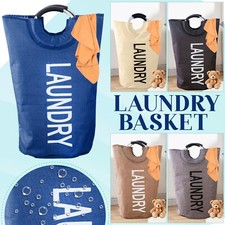 Grand Pliable Panier à Linge Lavage Dirty Vêtements Panier Sac Rangement 1/2pcs