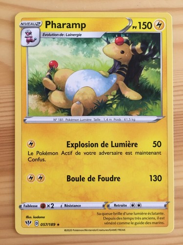Carte pokémon rare - carte, pharamp