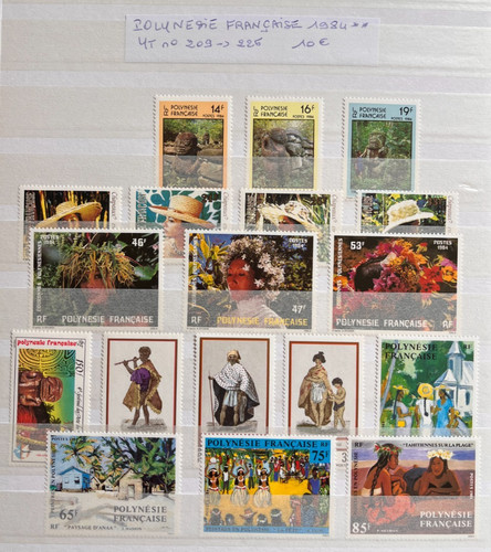 Timbres polynesie francaise - timbres,